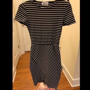 Zara striped bodycon dress